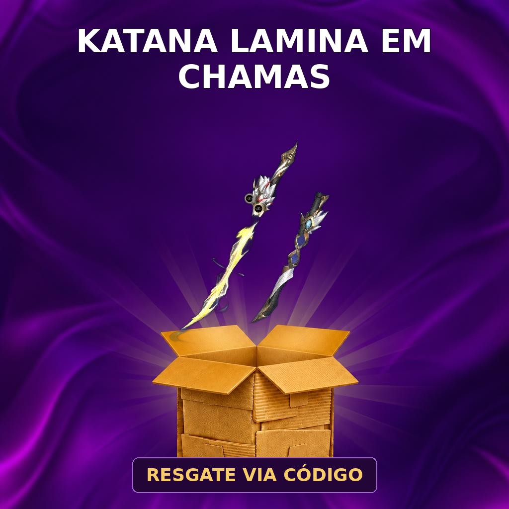 Katana Lamina em Chamas